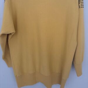 Cable & Gauge Mustard Knit Top